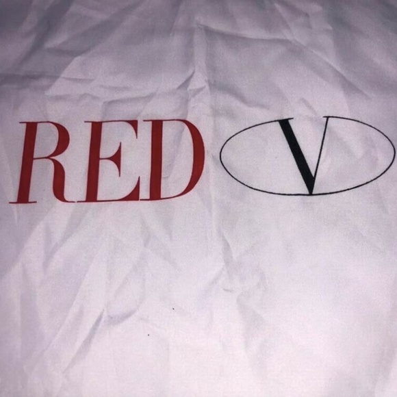 Red Valentino Dust Bag Storage Cover White 11" X 15.5" - Picture 3 of 5